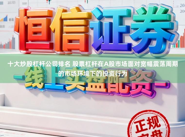 十大炒股杠杆公司排名 股票杠杆在A股市场面对宽幅震荡周期的市场环境下的投资行为
